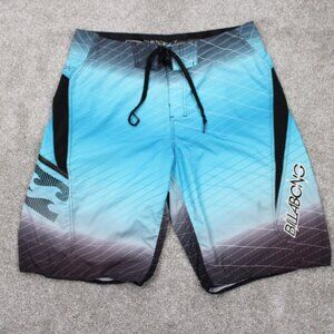 Billabong PARKO Joel Parkinson Board Shorts Mens 34 Blue Swim Layback 10" inseam